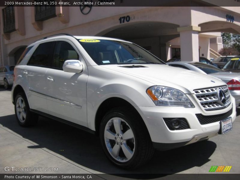 Arctic White / Cashmere 2009 Mercedes-Benz ML 350 4Matic