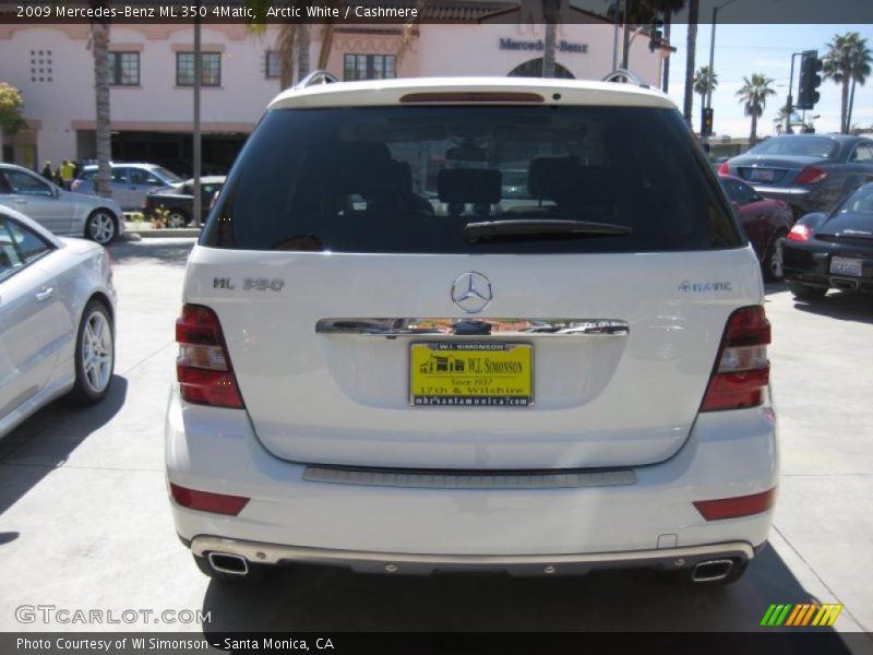 Arctic White / Cashmere 2009 Mercedes-Benz ML 350 4Matic