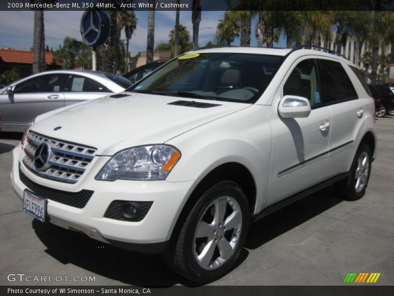 Arctic White / Cashmere 2009 Mercedes-Benz ML 350 4Matic