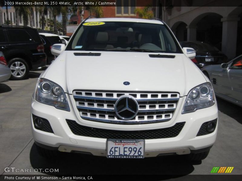 Arctic White / Cashmere 2009 Mercedes-Benz ML 350 4Matic