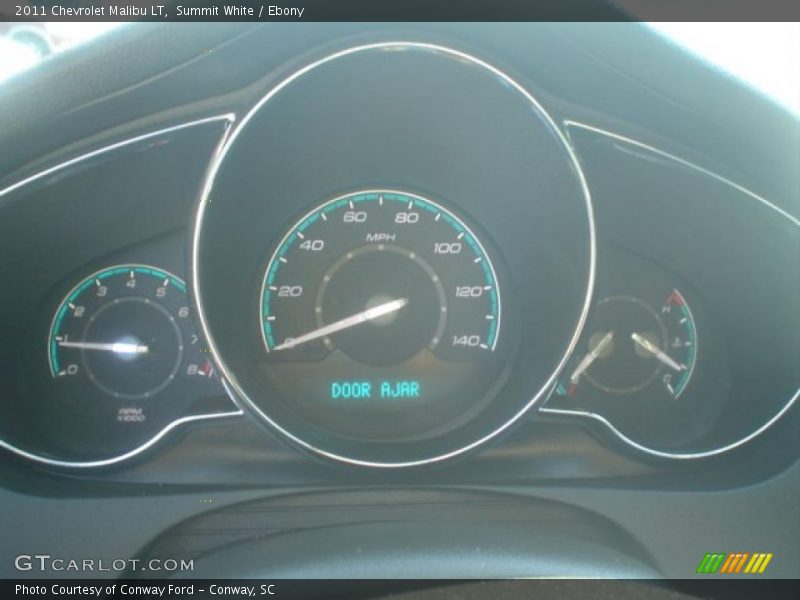 Summit White / Ebony 2011 Chevrolet Malibu LT