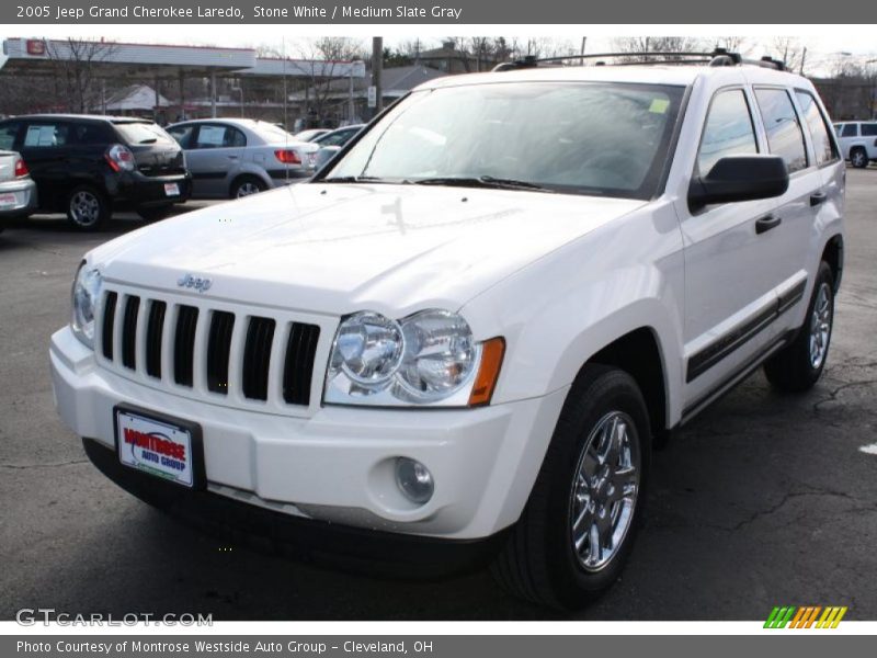 Stone White / Medium Slate Gray 2005 Jeep Grand Cherokee Laredo