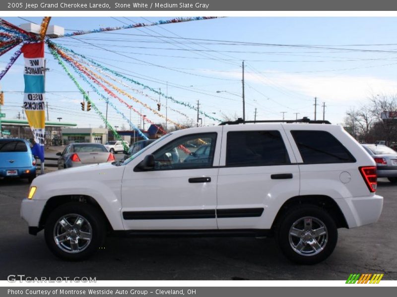 Stone White / Medium Slate Gray 2005 Jeep Grand Cherokee Laredo