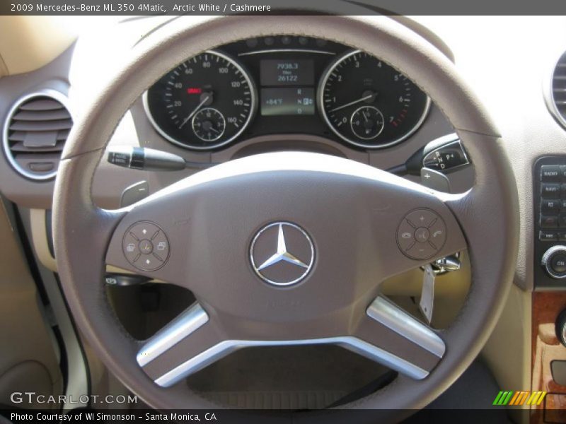 Arctic White / Cashmere 2009 Mercedes-Benz ML 350 4Matic