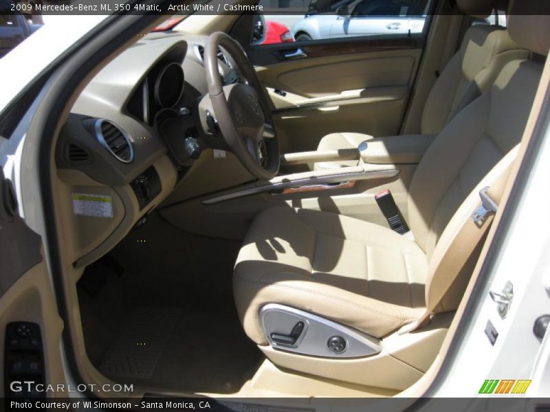 Arctic White / Cashmere 2009 Mercedes-Benz ML 350 4Matic