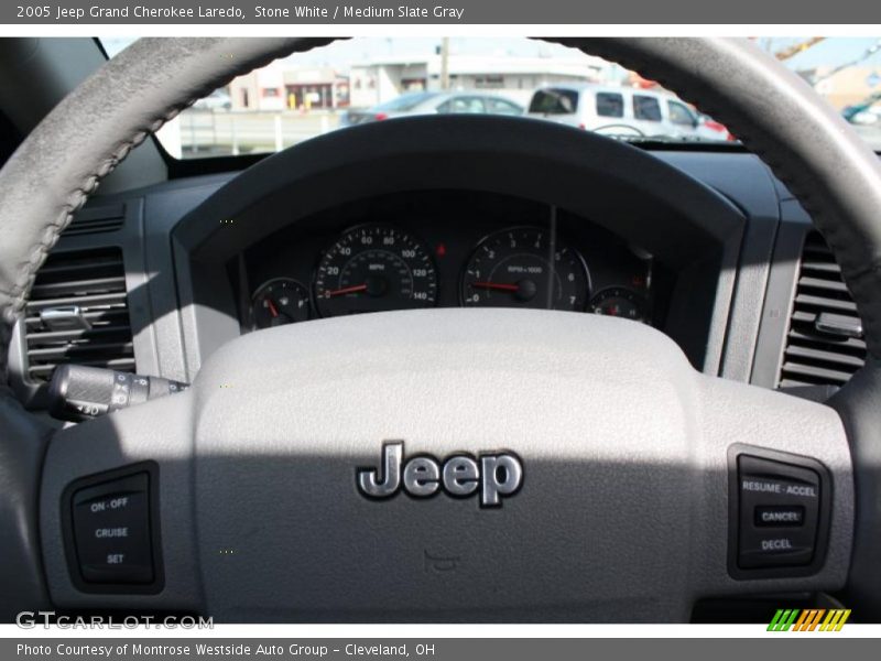 Stone White / Medium Slate Gray 2005 Jeep Grand Cherokee Laredo