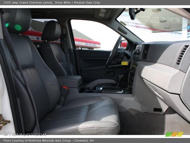 Stone White / Medium Slate Gray 2005 Jeep Grand Cherokee Laredo