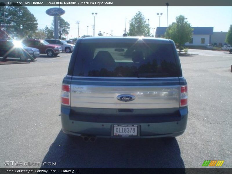 Steel Blue Metallic / Medium Light Stone 2010 Ford Flex Limited