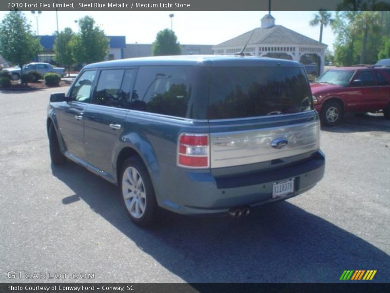 Steel Blue Metallic / Medium Light Stone 2010 Ford Flex Limited