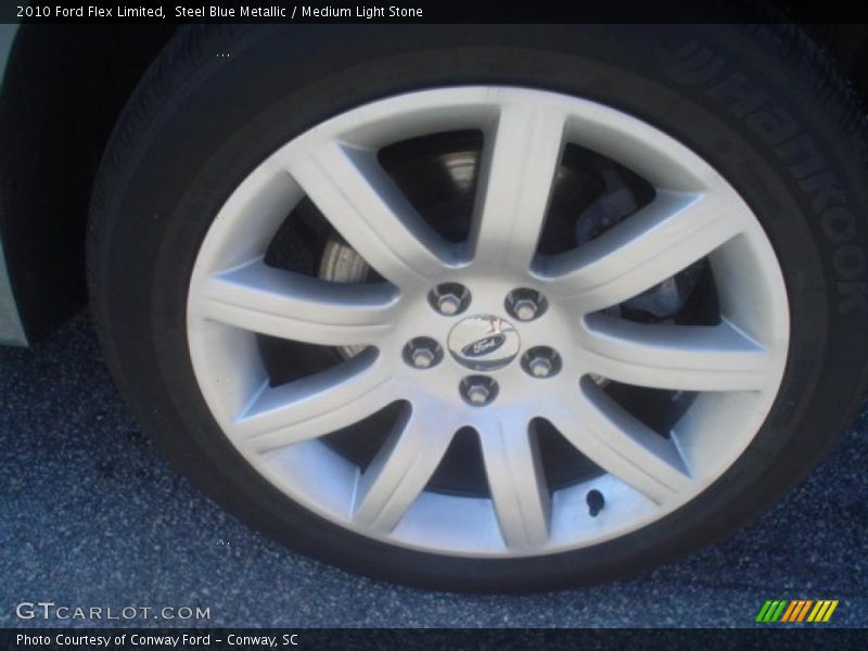 Steel Blue Metallic / Medium Light Stone 2010 Ford Flex Limited