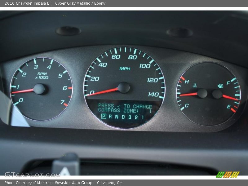 Cyber Gray Metallic / Ebony 2010 Chevrolet Impala LT