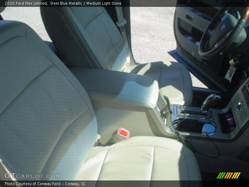 Steel Blue Metallic / Medium Light Stone 2010 Ford Flex Limited