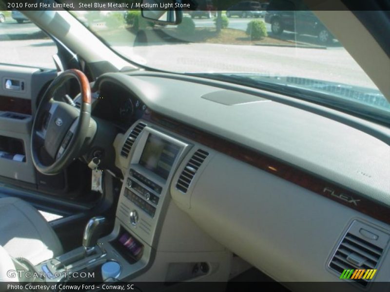 Steel Blue Metallic / Medium Light Stone 2010 Ford Flex Limited