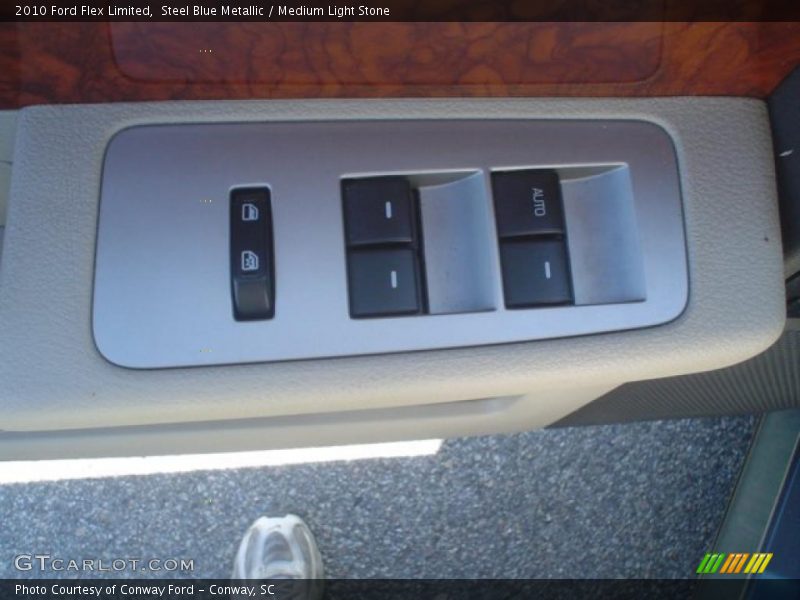 Steel Blue Metallic / Medium Light Stone 2010 Ford Flex Limited