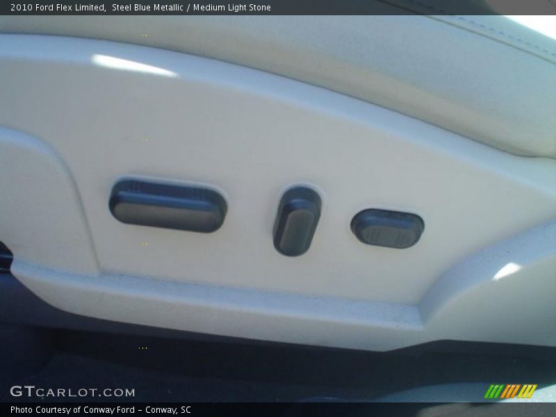Steel Blue Metallic / Medium Light Stone 2010 Ford Flex Limited