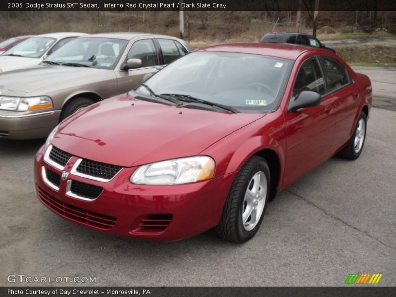 Inferno Red Crystal Pearl / Dark Slate Gray 2005 Dodge Stratus SXT Sedan