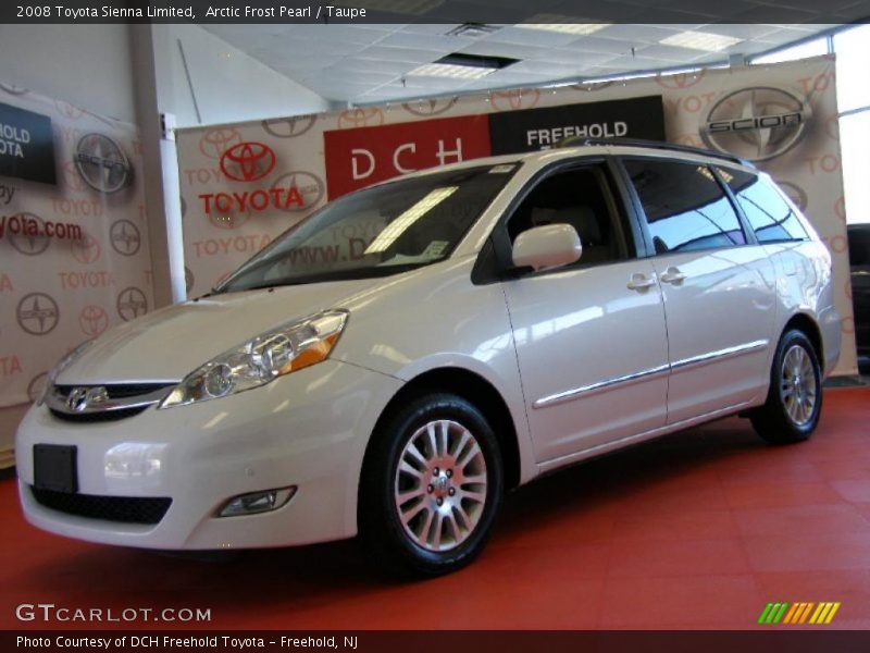 Arctic Frost Pearl / Taupe 2008 Toyota Sienna Limited