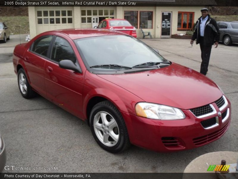 Inferno Red Crystal Pearl / Dark Slate Gray 2005 Dodge Stratus SXT Sedan