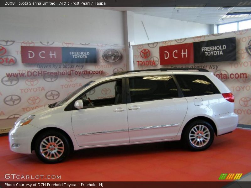 Arctic Frost Pearl / Taupe 2008 Toyota Sienna Limited