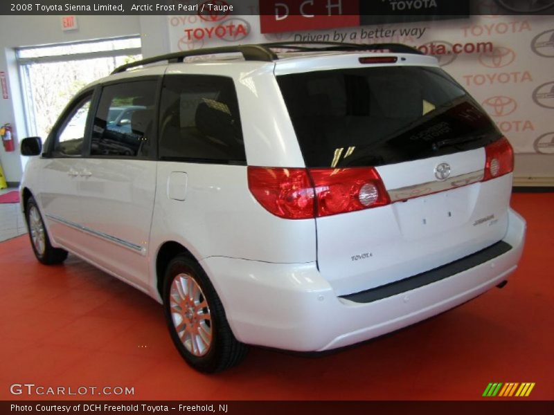 Arctic Frost Pearl / Taupe 2008 Toyota Sienna Limited