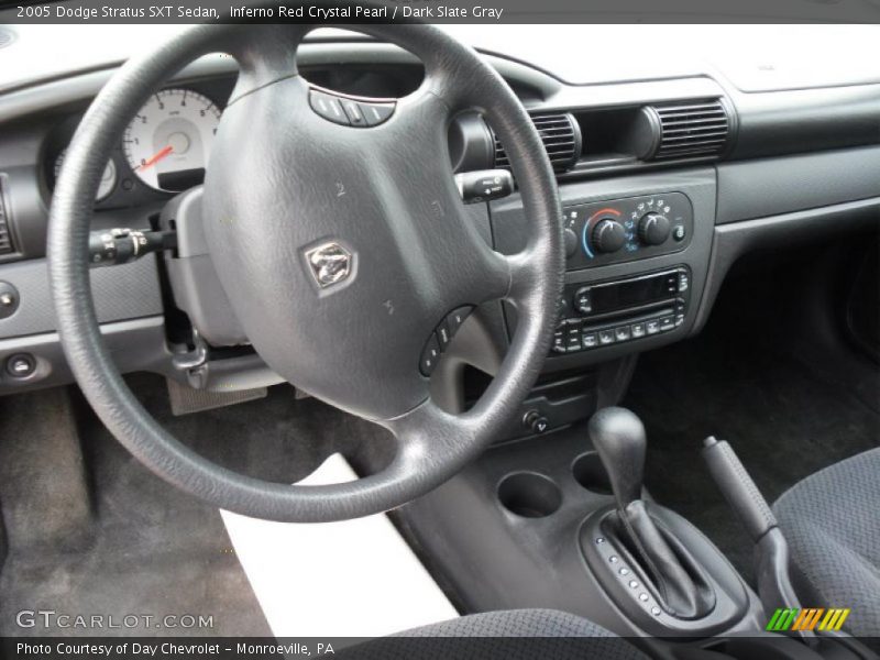 Inferno Red Crystal Pearl / Dark Slate Gray 2005 Dodge Stratus SXT Sedan