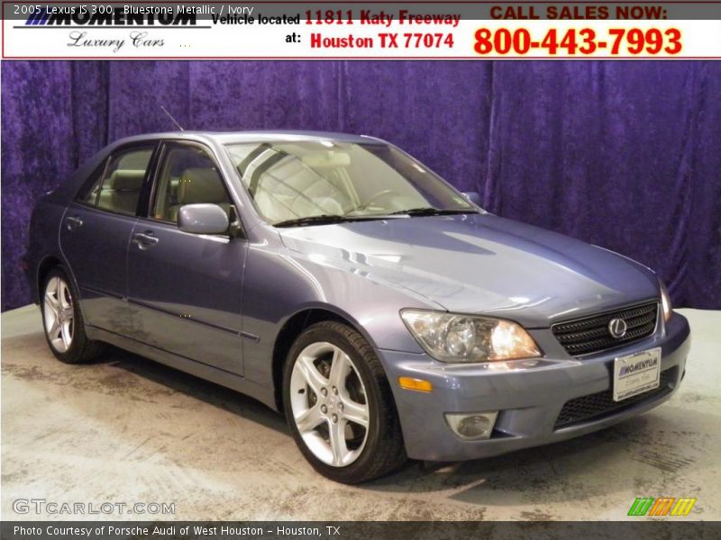 Bluestone Metallic / Ivory 2005 Lexus IS 300