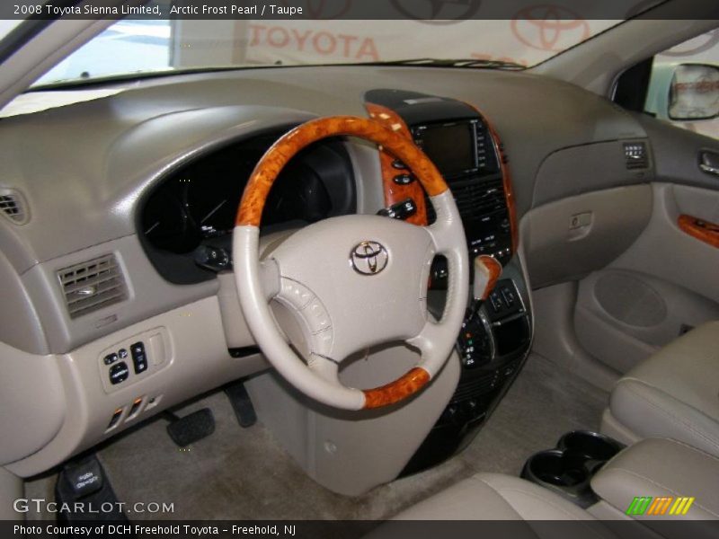 Arctic Frost Pearl / Taupe 2008 Toyota Sienna Limited