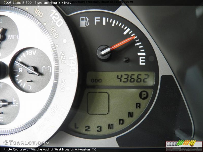 Bluestone Metallic / Ivory 2005 Lexus IS 300