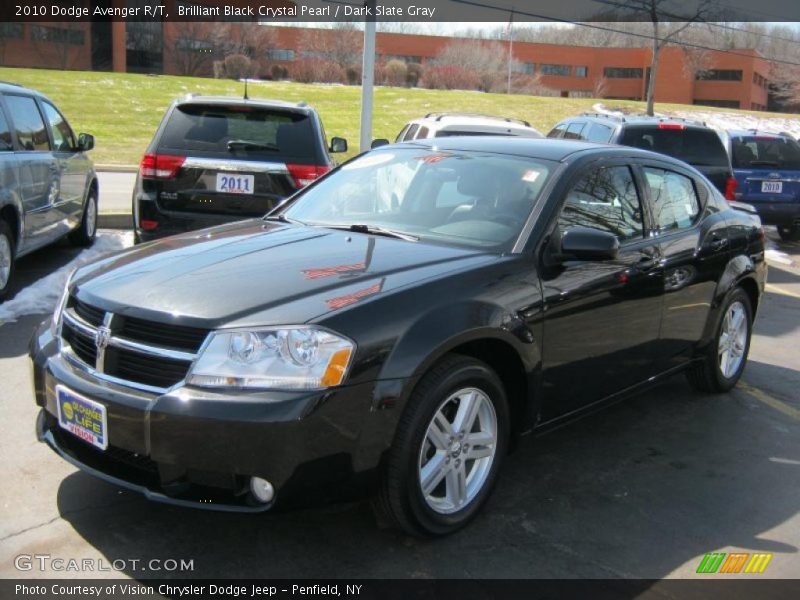 Brilliant Black Crystal Pearl / Dark Slate Gray 2010 Dodge Avenger R/T