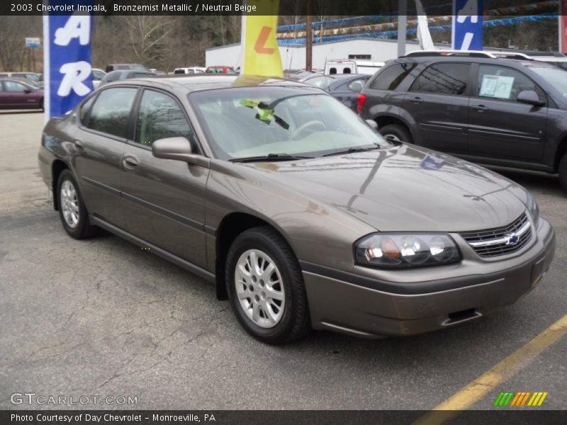 Bronzemist Metallic / Neutral Beige 2003 Chevrolet Impala