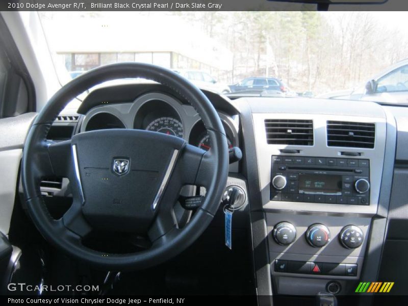 Brilliant Black Crystal Pearl / Dark Slate Gray 2010 Dodge Avenger R/T