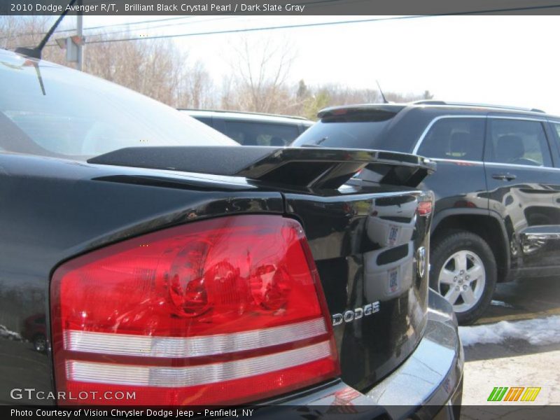 Brilliant Black Crystal Pearl / Dark Slate Gray 2010 Dodge Avenger R/T