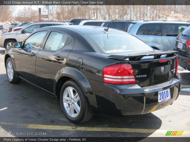 Brilliant Black Crystal Pearl / Dark Slate Gray 2010 Dodge Avenger R/T