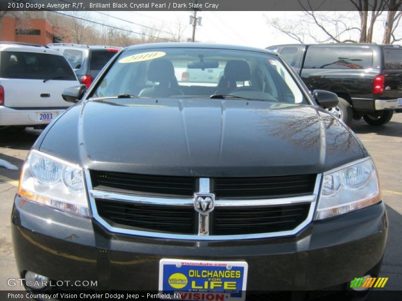 Brilliant Black Crystal Pearl / Dark Slate Gray 2010 Dodge Avenger R/T