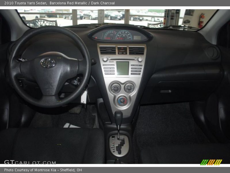Barcelona Red Metallic / Dark Charcoal 2010 Toyota Yaris Sedan