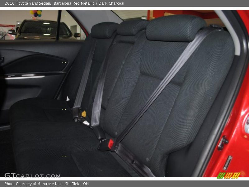 Barcelona Red Metallic / Dark Charcoal 2010 Toyota Yaris Sedan