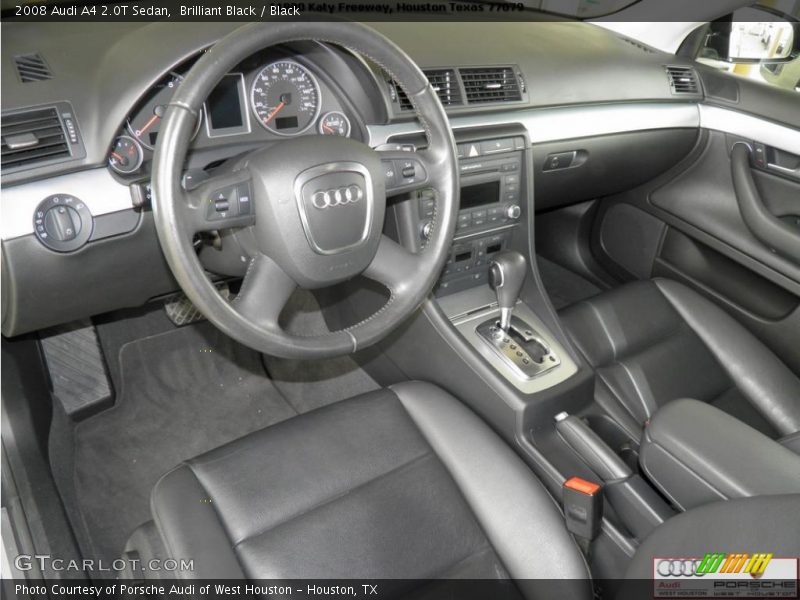 Brilliant Black / Black 2008 Audi A4 2.0T Sedan