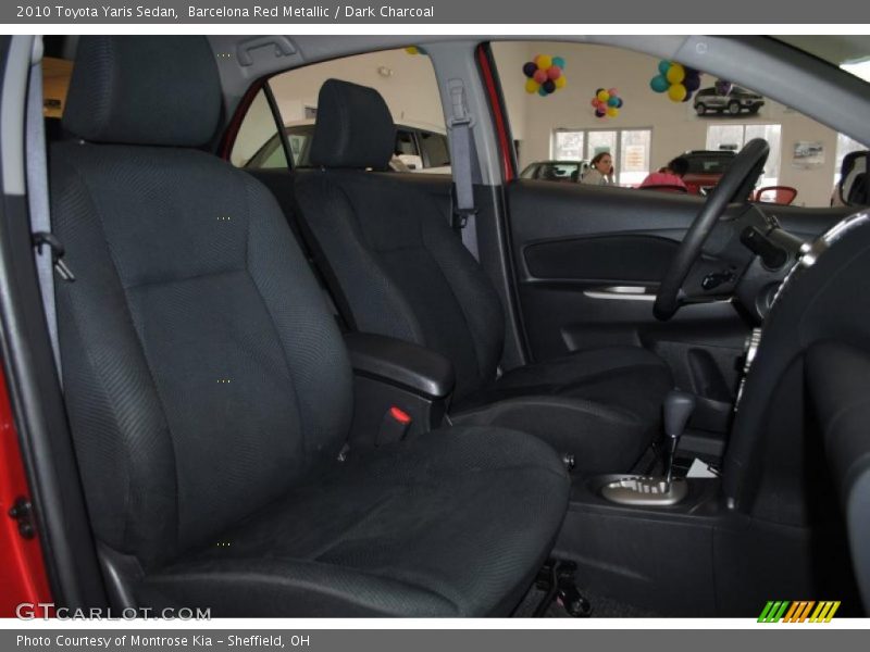 Barcelona Red Metallic / Dark Charcoal 2010 Toyota Yaris Sedan