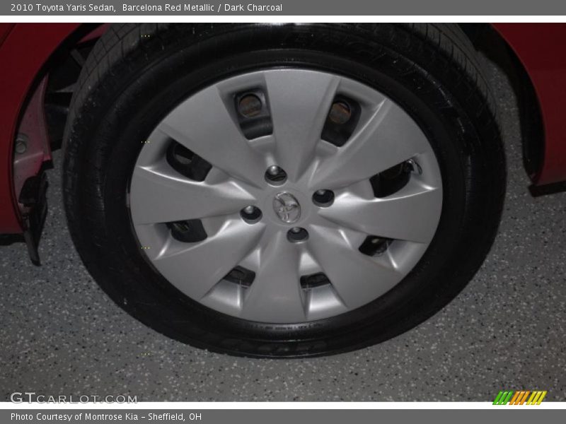 Barcelona Red Metallic / Dark Charcoal 2010 Toyota Yaris Sedan