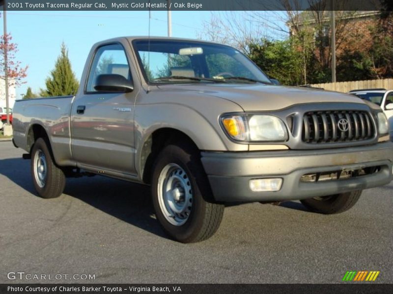 Mystic Gold Metallic / Oak Beige 2001 Toyota Tacoma Regular Cab