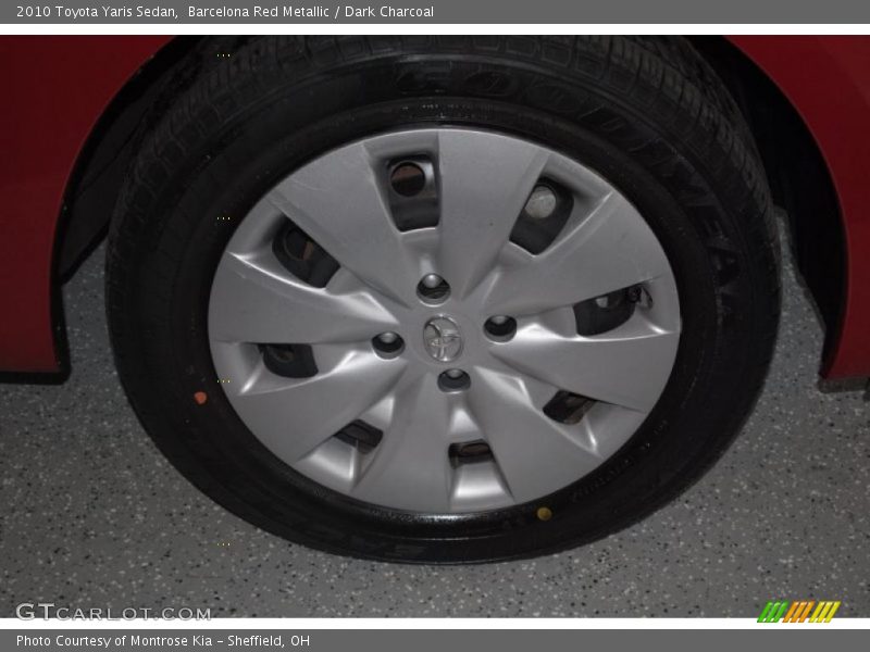 Barcelona Red Metallic / Dark Charcoal 2010 Toyota Yaris Sedan