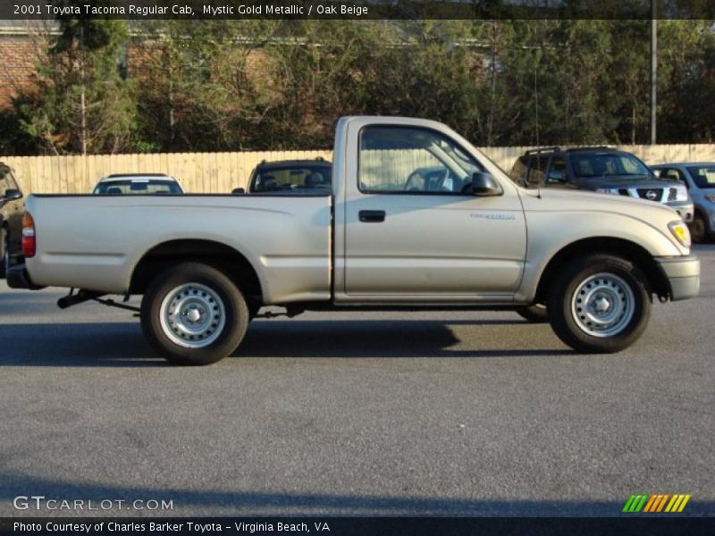 Mystic Gold Metallic / Oak Beige 2001 Toyota Tacoma Regular Cab
