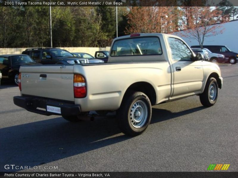 Mystic Gold Metallic / Oak Beige 2001 Toyota Tacoma Regular Cab