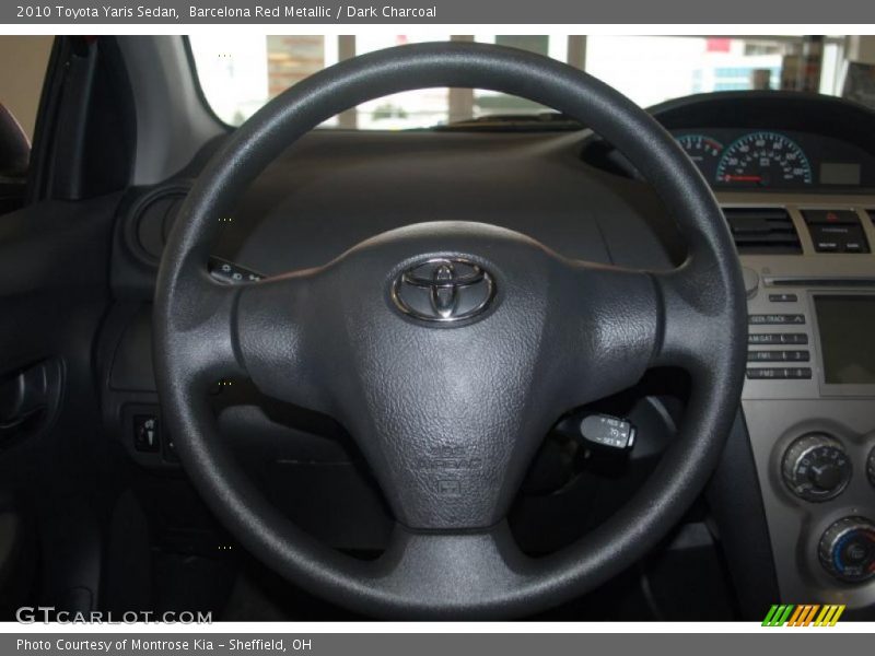 Barcelona Red Metallic / Dark Charcoal 2010 Toyota Yaris Sedan