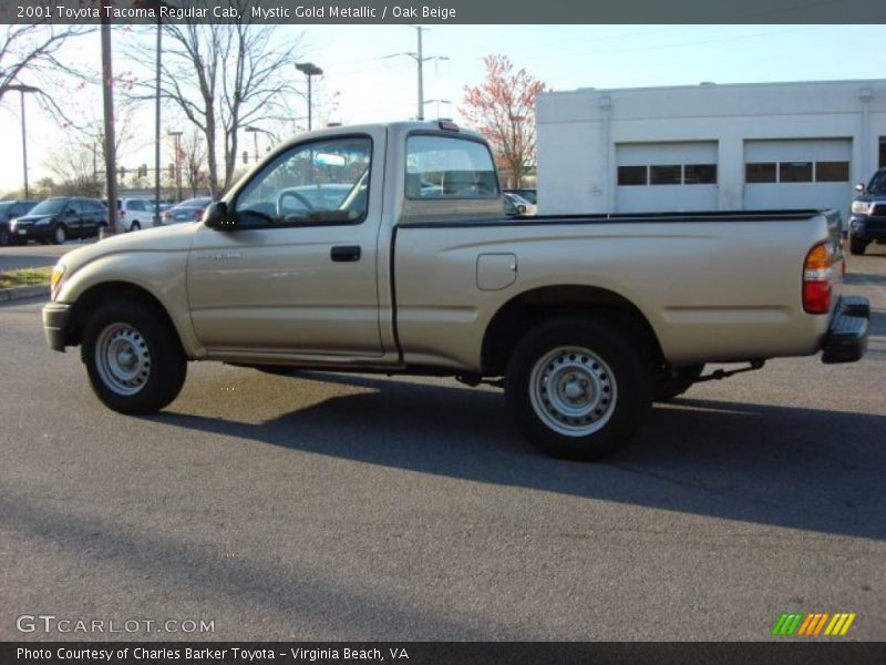 Mystic Gold Metallic / Oak Beige 2001 Toyota Tacoma Regular Cab