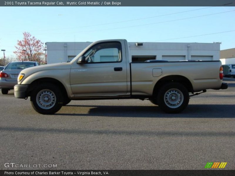 Mystic Gold Metallic / Oak Beige 2001 Toyota Tacoma Regular Cab