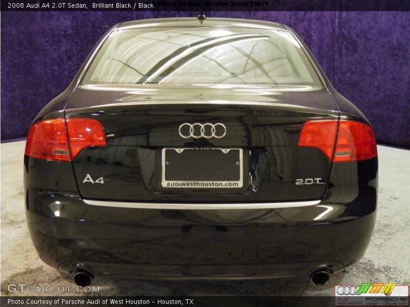 Brilliant Black / Black 2008 Audi A4 2.0T Sedan