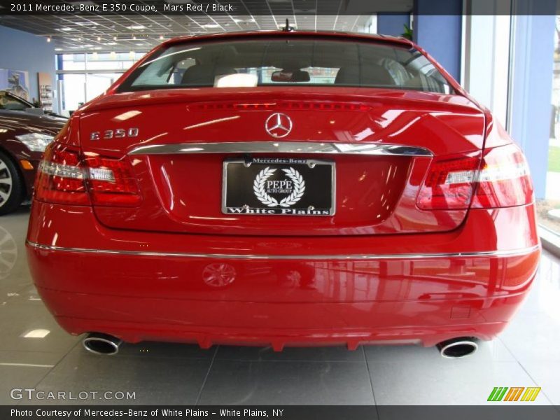 Mars Red / Black 2011 Mercedes-Benz E 350 Coupe