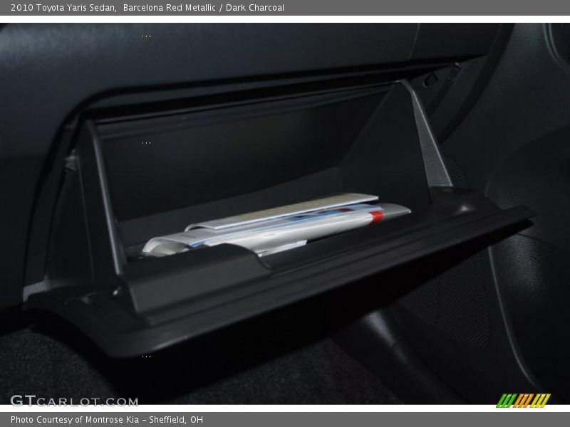 Barcelona Red Metallic / Dark Charcoal 2010 Toyota Yaris Sedan
