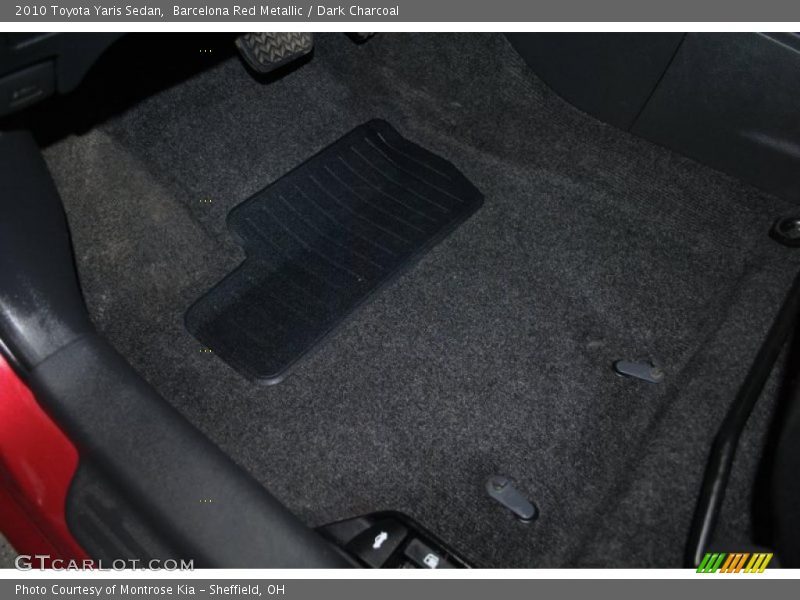 Barcelona Red Metallic / Dark Charcoal 2010 Toyota Yaris Sedan